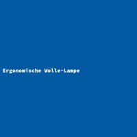 Ergonomische Wolle-Lampe