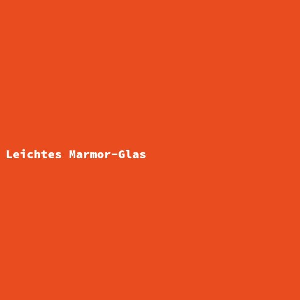 Leichtes Marmor-Glas