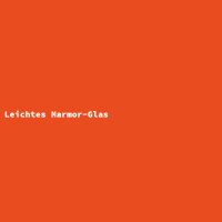 Leichtes Marmor-Glas