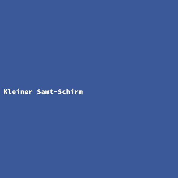Kleiner Samt-Schirm