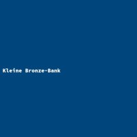 Kleine Bronze-Bank