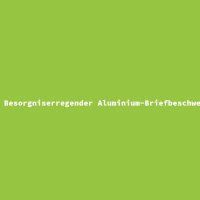 Besorgniserregender Aluminium-Briefbeschwerer