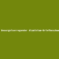 Besorgniserregender Aluminium-Briefbeschwerer