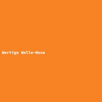 Wertige Wolle-Hose