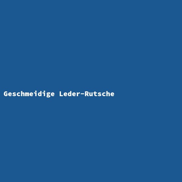 Geschmeidige Leder-Rutsche