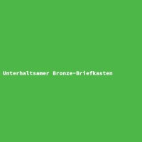 Unterhaltsamer Bronze-Briefkasten