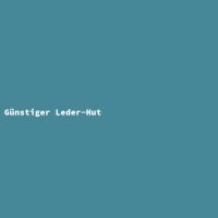 G&uuml;nstiger Leder-Hut