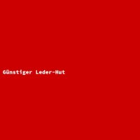 G&uuml;nstiger Leder-Hut