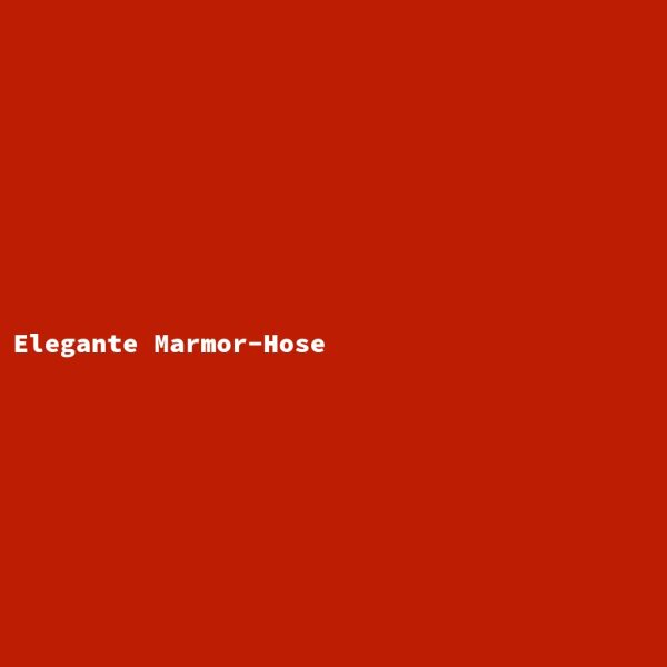 Elegante Marmor-Hose