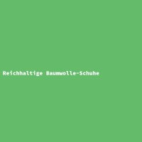 Reichhaltige Baumwolle-Schuhe