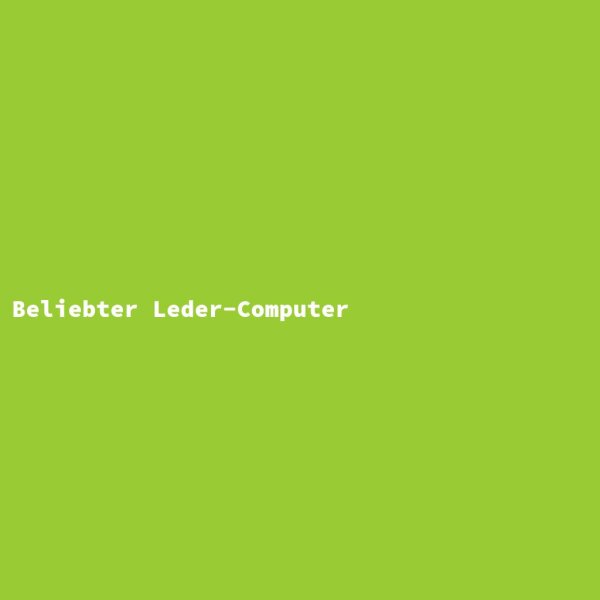 Beliebter Leder-Computer