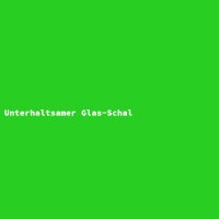 Unterhaltsamer Glas-Schal