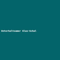 Unterhaltsamer Glas-Schal