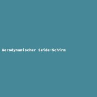 Aerodynamischer Seide-Schirm