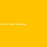 Kleine Papier-Unterhose