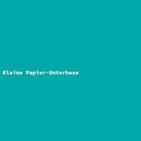 Kleine Papier-Unterhose