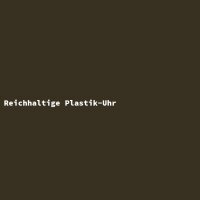 Reichhaltige Plastik-Uhr