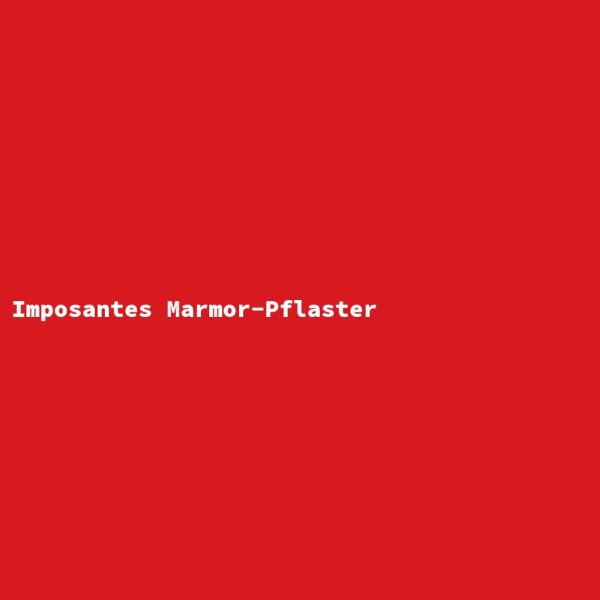 Imposantes Marmor-Pflaster
