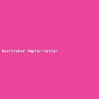 Herrlicher Papier-Teller