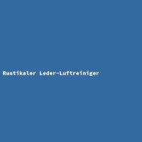 Rustikaler Leder-Luftreiniger