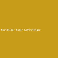 Rustikaler Leder-Luftreiniger