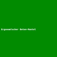 Ergonomischer Beton-Mantel
