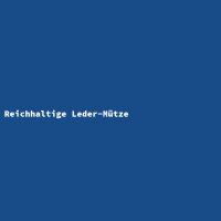 Reichhaltige Leder-M&uuml;tze
