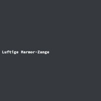 Luftige Marmor-Zange