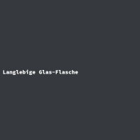 Langlebige Glas-Flasche