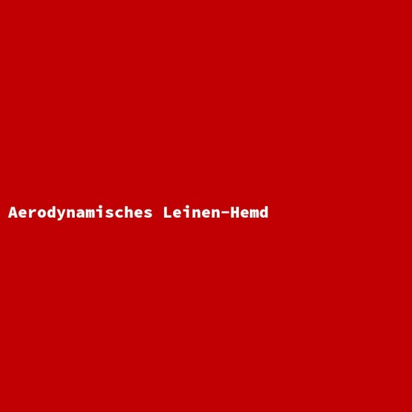 Aerodynamisches Leinen-Hemd