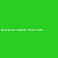 Besorgniserregender Beton-Stuhl