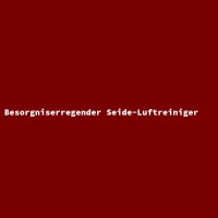 Besorgniserregender Seide-Luftreiniger